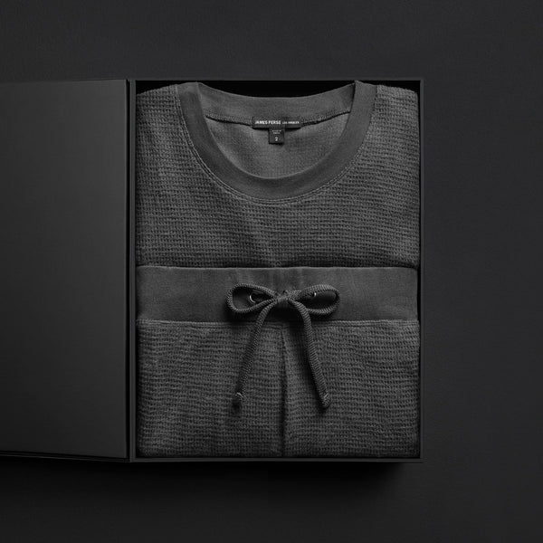 james perse Men's Brushed Thermal Lounge Gift Set Magma
