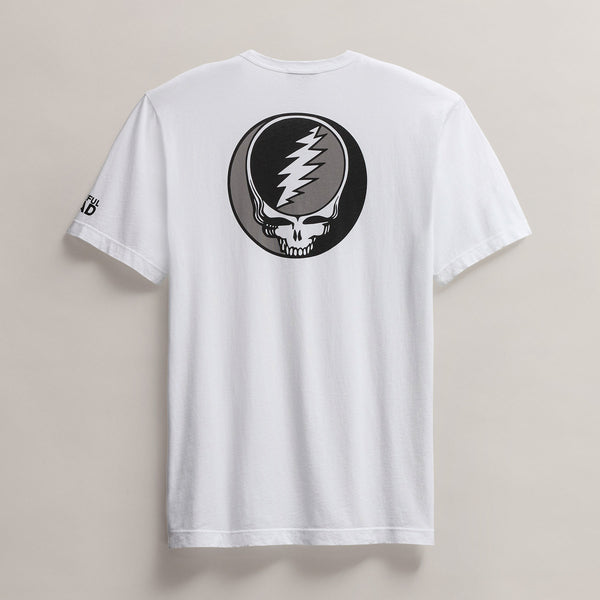 james perse Men's Grateful Dead Short Sleeve White/Black