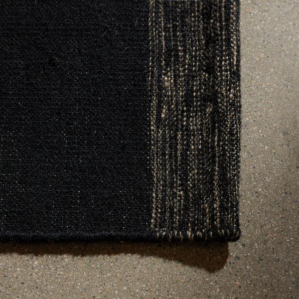 James Perse Multi Stripe Area Rug 9Ft X 12Ft Black Marle/Black/Flint
