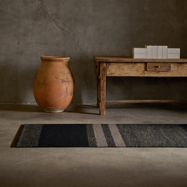 james perse Multi Stripe Runner Black Marle/Black/Flint