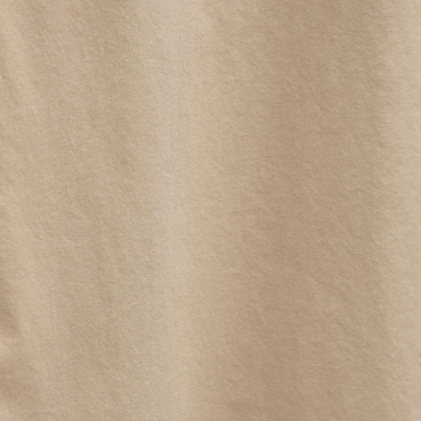 James Perse Oversized Stretch Poplin Short Sleeve Shirt Light Khaki