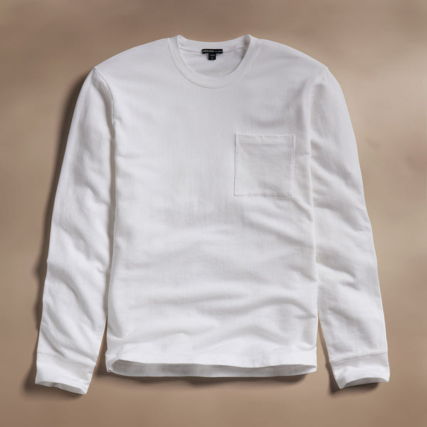 James Perse Palm Tree Embroidered Sweatshirt White/White