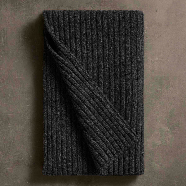 james perse Recycled Cashmere Marled Scarves Charcoal Marl