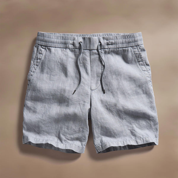 james perse Relaxed Fit Linen Short Grey Sky Pigment