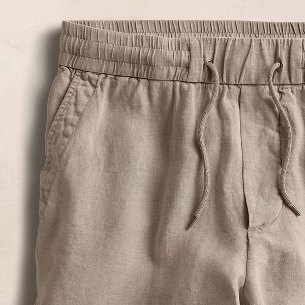 James Perse Relaxed Fit Linen Short Overcast Pigment
