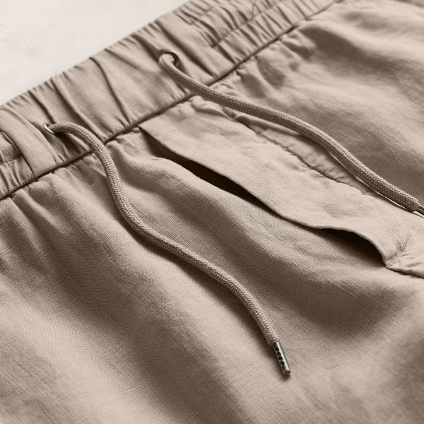 James Perse Relaxed Fit Linen Short Overcast Pigment