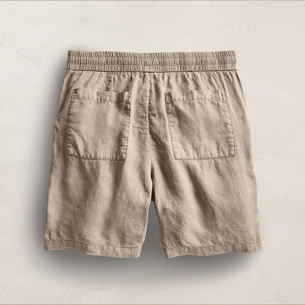 James Perse Relaxed Fit Linen Short Overcast Pigment
