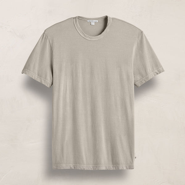 james perse Short Sleeve Crew Neck Concrete Pigment