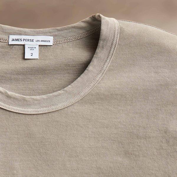 James Perse Short Sleeve Crew Neck Overcast Pigment
