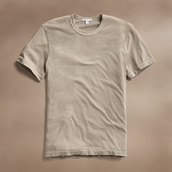 james perse Short Sleeve Crew Neck Overcast Pigment
