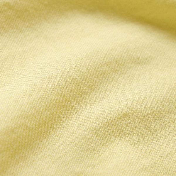 James Perse Short Sleeve Crew Neck Yellow Cake Pigment