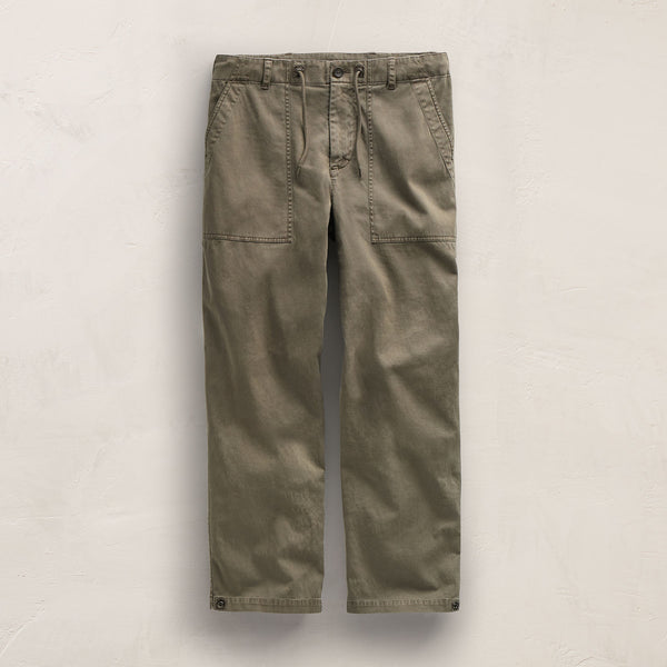 James Perse Slub Cotton Utility Flight Pant Birch Pigment
