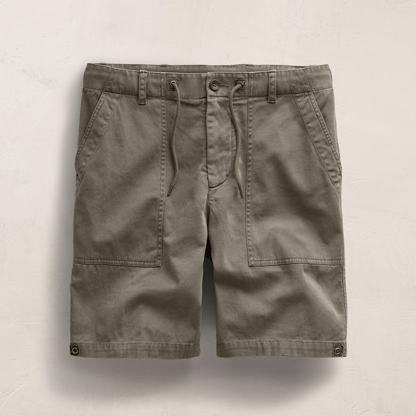 James Perse Slub Cotton Utility Flight Short Birch Pigment