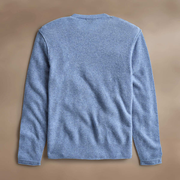 James Perse Soft Featherweight Cashmere Crew Blue Sky