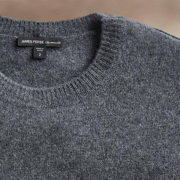 James Perse Soft Featherweight Cashmere Crew Flannel