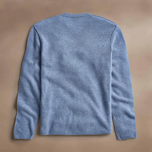 James Perse Soft Featherweight Cashmere V Neck Blue Sky