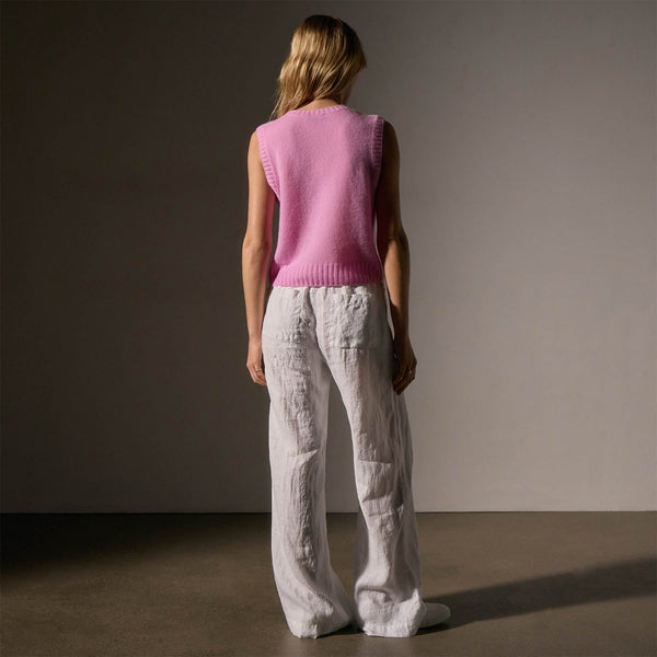 James Perse Soft Featherweight Cashmere Vest Blossom