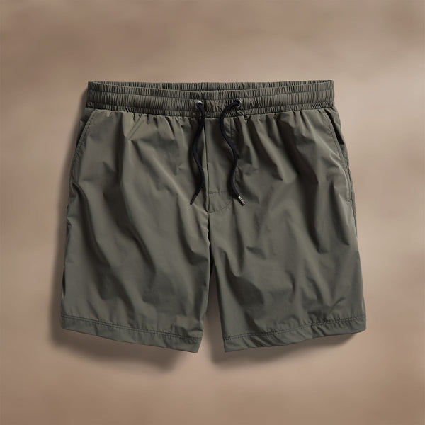 james perse Stretch Nylon Split Hem Boardshort Artillery