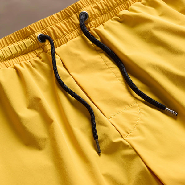James Perse Stretch Nylon Split Hem Boardshort Crocus Yellow