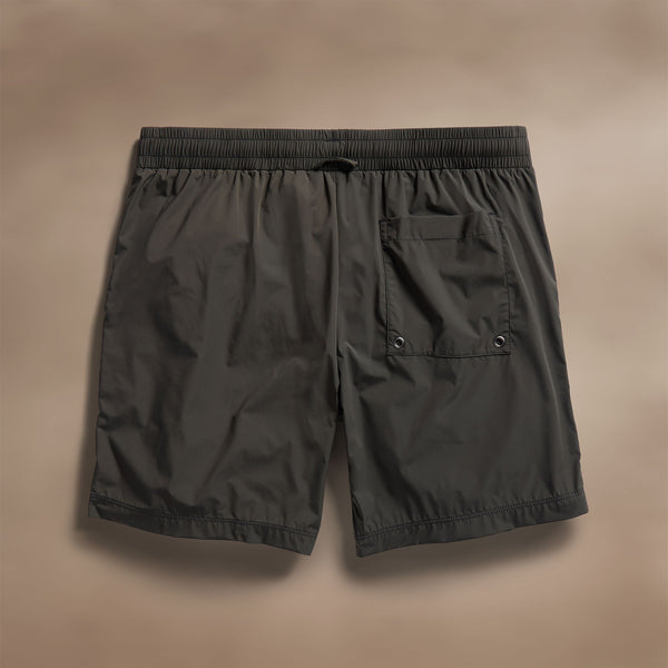 James Perse Stretch Nylon Split Hem Boardshort Hemlock