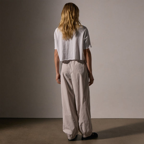 James Perse Stretch Poplin Parachute Pant Salt Pigment
