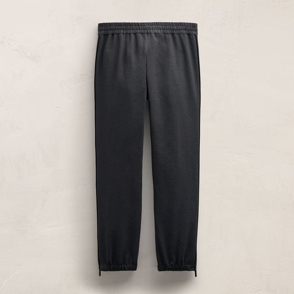 James Perse Suede Trimmed Track Pant Charcoal/Black