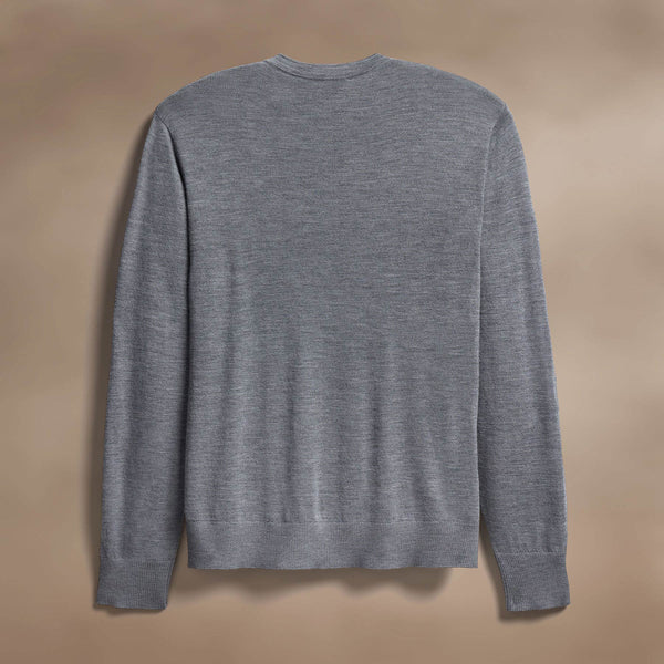 James Perse Ultrafine Cashmere V Neck Sweater Flannel