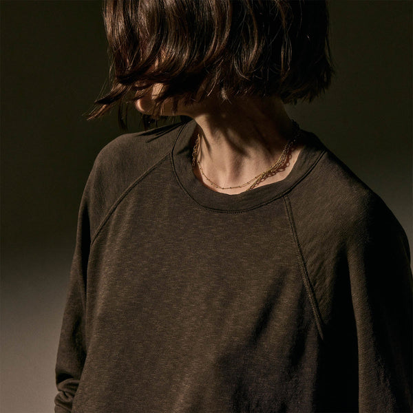 James Perse Vintage French Terry Relaxed Sweatshirt Porcupine