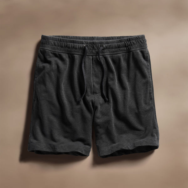 james perse Vintage French Terry Sweat Short Carbon Pigment