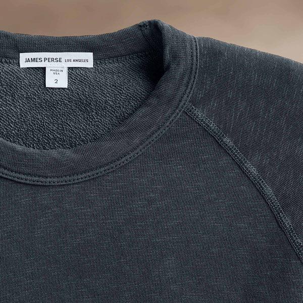 James Perse Vintage French Terry Sweatshirt Blue Noir Pigment