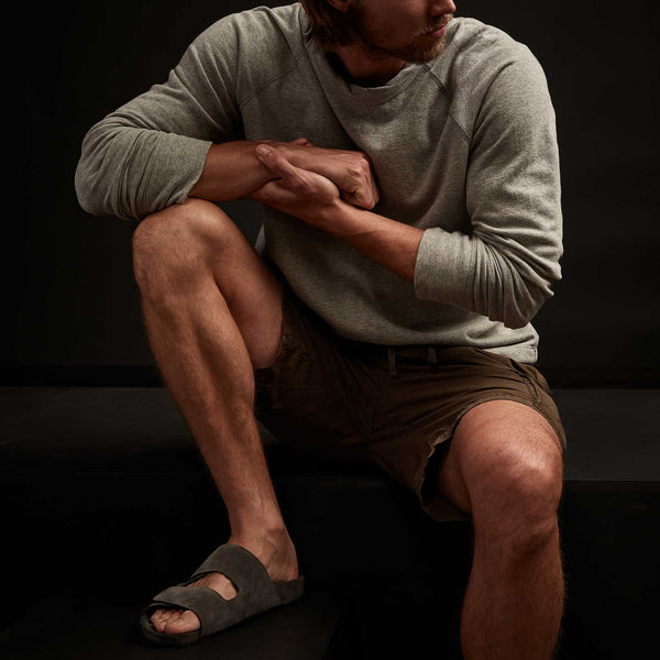 James Perse Vintage French Terry Sweatshirt Heather Grey