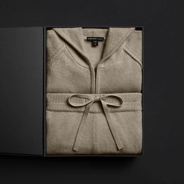 james perse Women's Cashmere Track Suit Gift Set Coyote