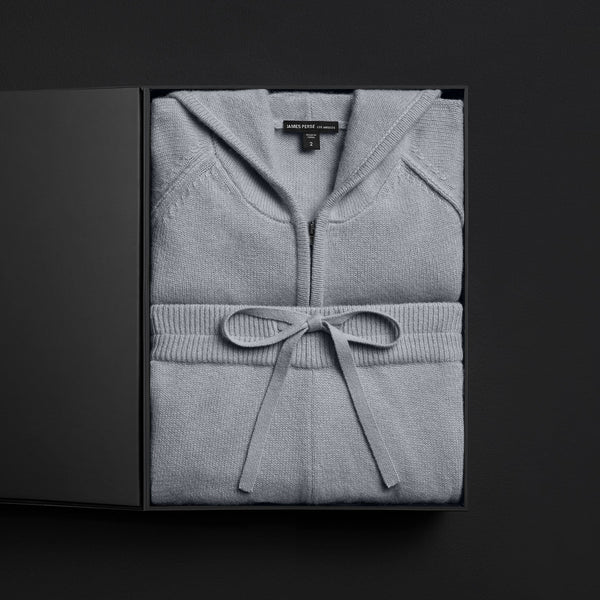 james perse Women's Cashmere Track Suit Gift Set Pale Blue