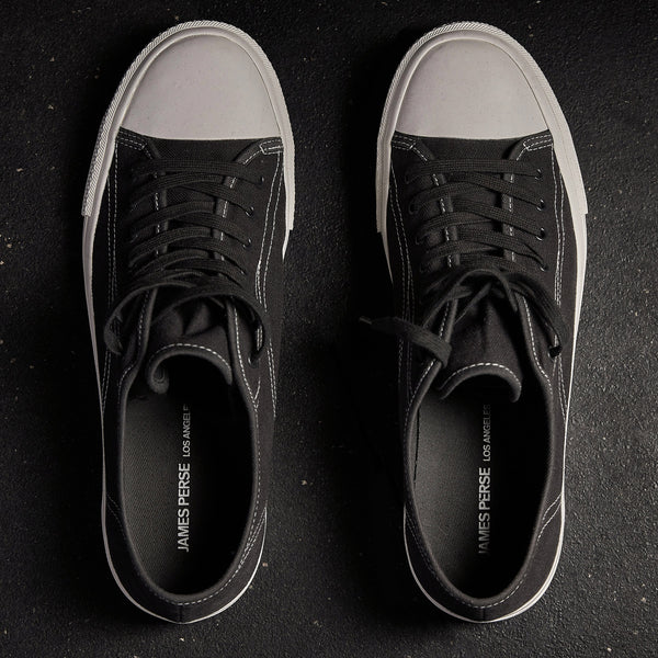 James Perse Women's Cotton Linen Vulcanized Sneaker Squid