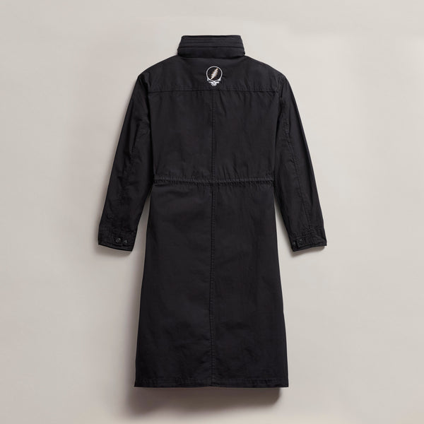 james perse Women's Grateful Dead Lightweight Parka Black