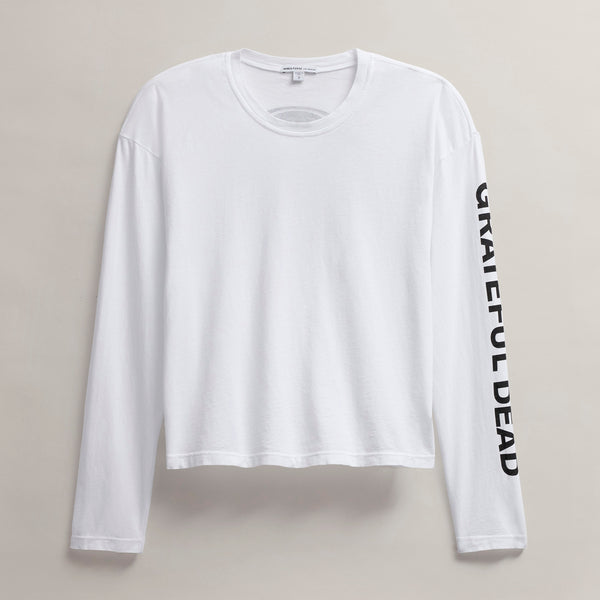 James Perse Women's Grateful Dead Long Sleeve White/Black