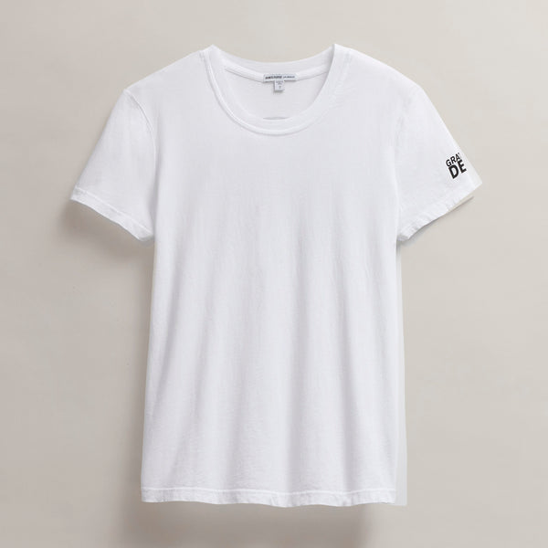 James Perse Women's Grateful Dead Short Sleeve White/Black