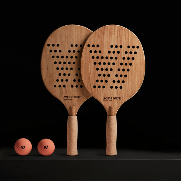 james perse Y/OSEMITE Etched Teak Paddleball Set Teak