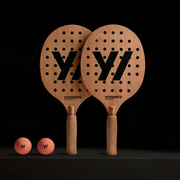 james perse Y/OSEMITE Printed Teak Paddleball Set Black