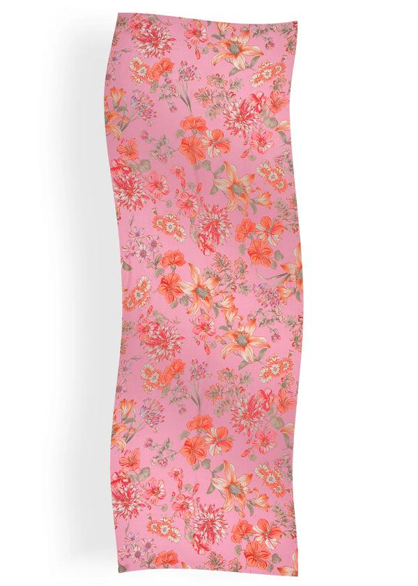 Janavi Flower Orchard Print Stole In Shahbano Twill