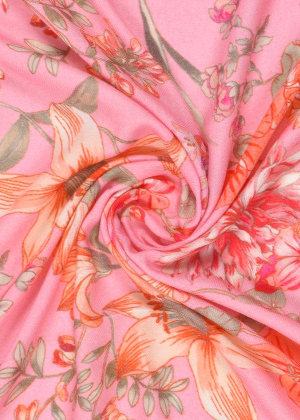 Janavi Flower Orchard Print Stole In Shahbano Twill