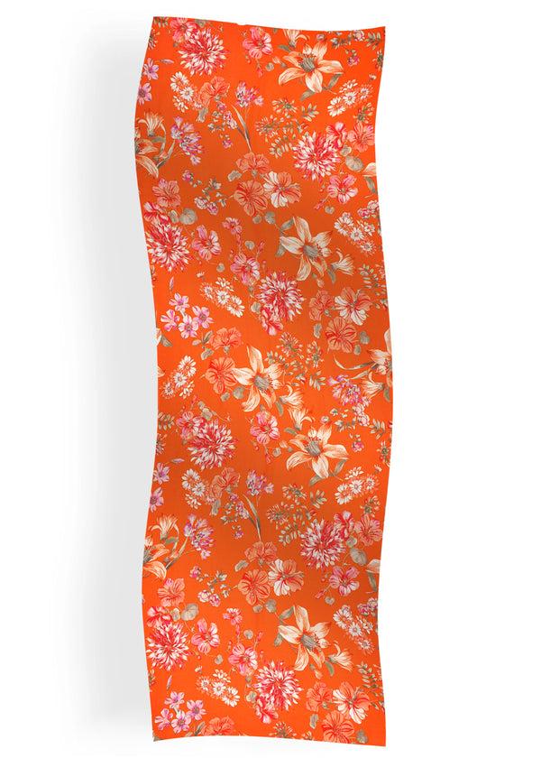 Janavi Flower Orchard Print Stole In Shahbano Twill