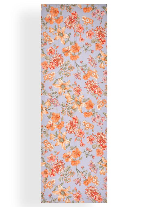 Janavi Flower Orchard Print Stole In Shahbano Twill