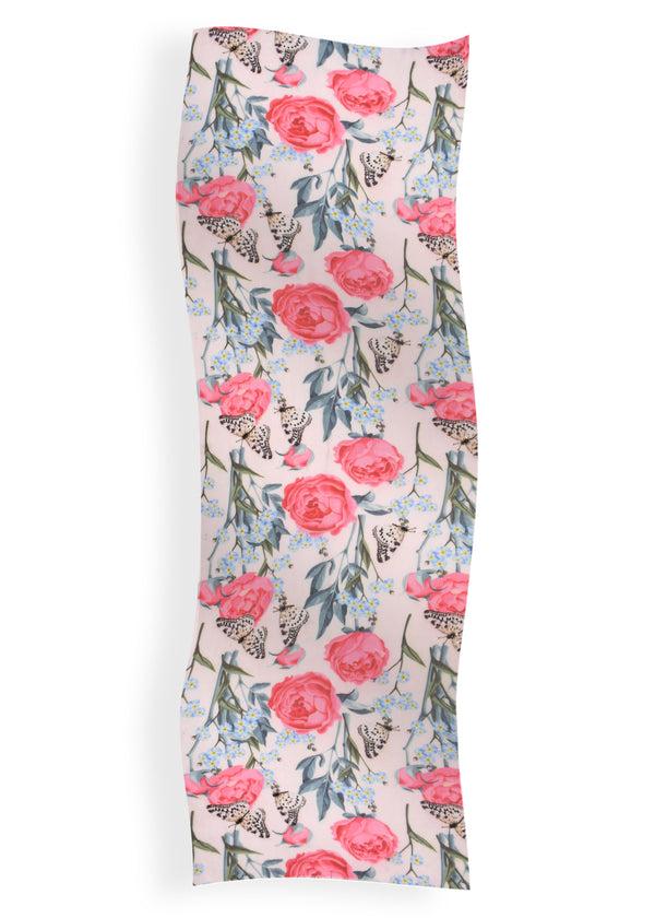 Janavi Bed Of Roses In Wool Silk