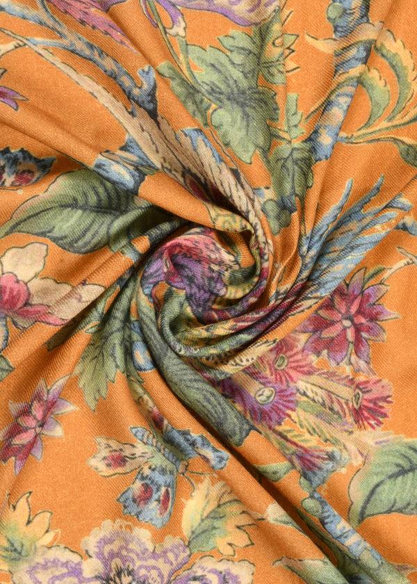 Janavi Bird Print Stole In Shahbano Twill