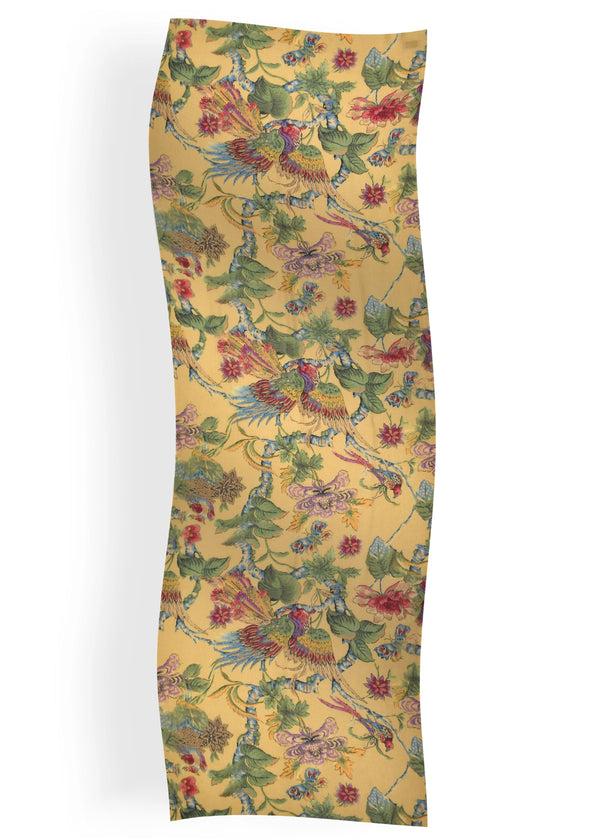 Janavi Bird Print Stole In Shahbano Twill