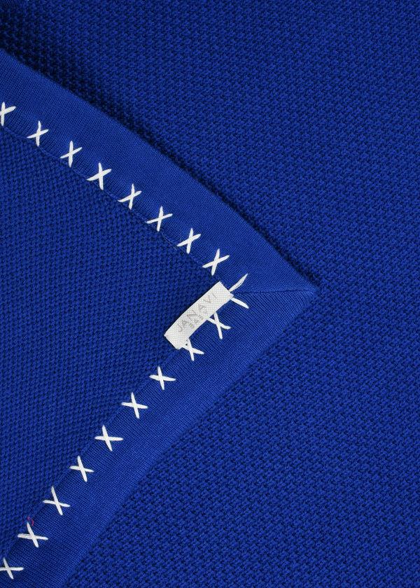 Janavi Blue Baby Blanket In Cotton