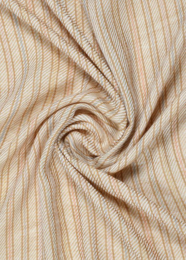 Janavi Broken Twill Stripe In Merino