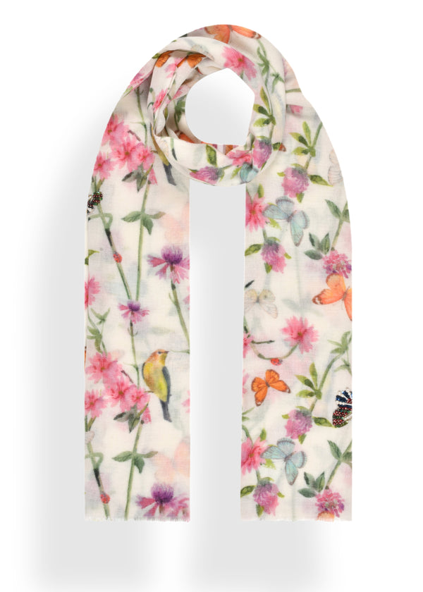 janavi Butterflies Highlight in Wool Silk