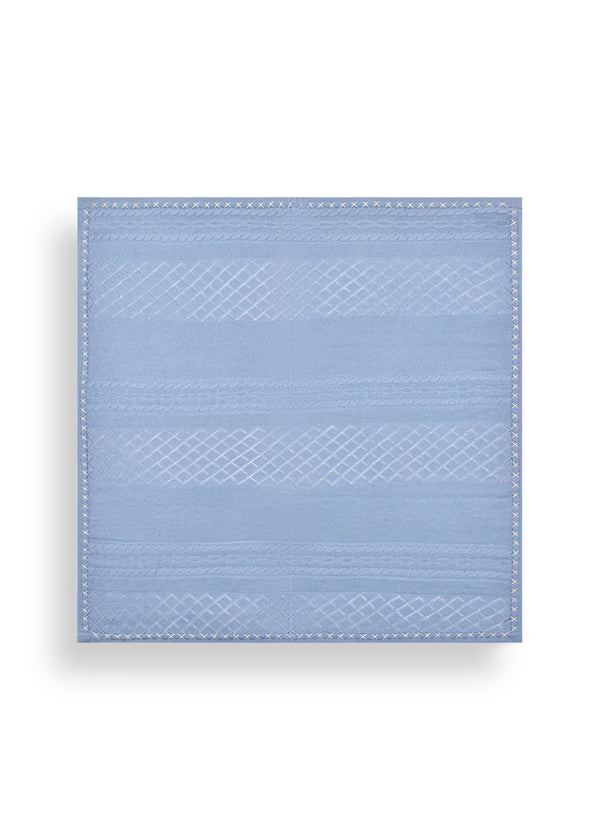 Janavi Cable Diamond Knit Baby Blanket In Cashmere